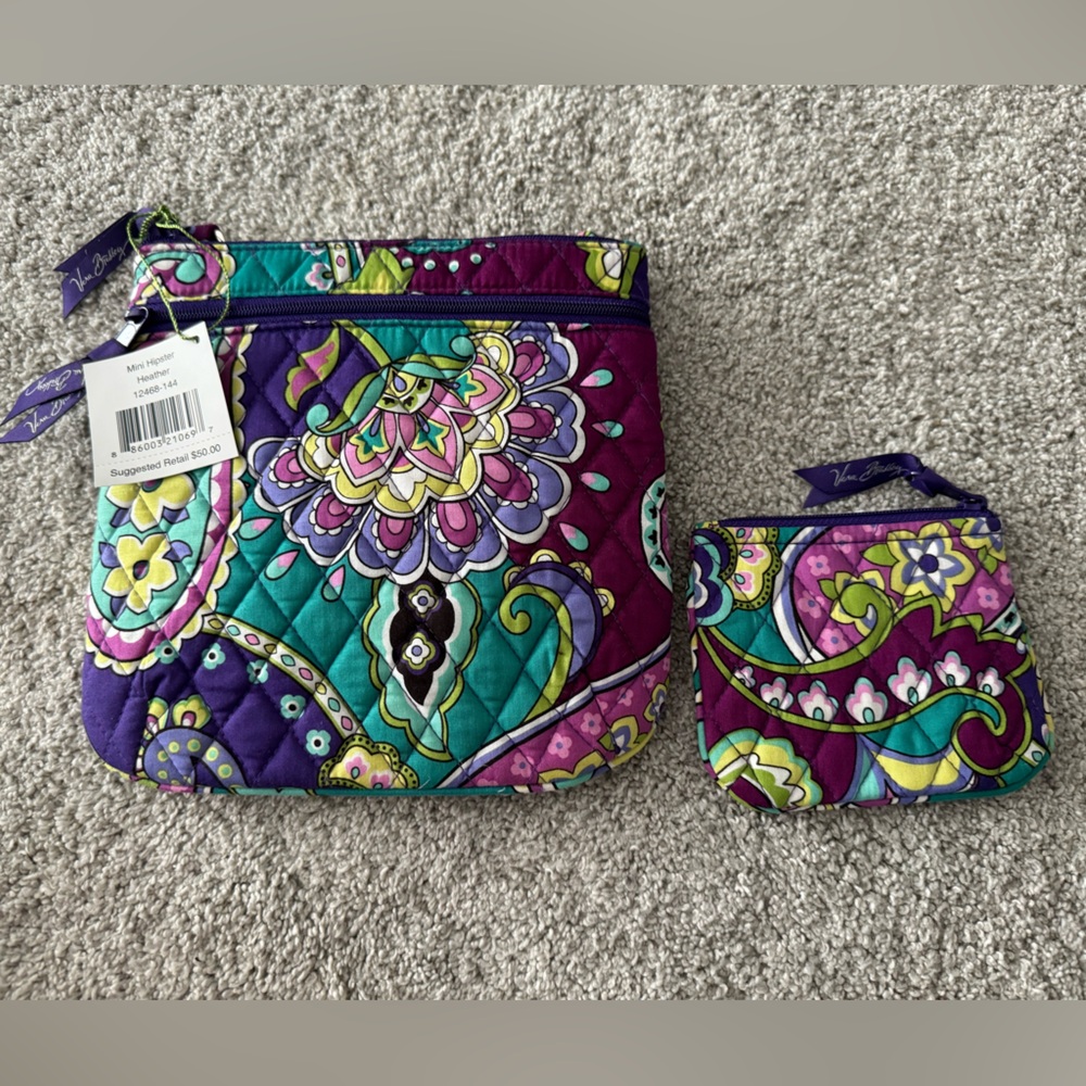Vera Bradley Mini Hipster & small pouch